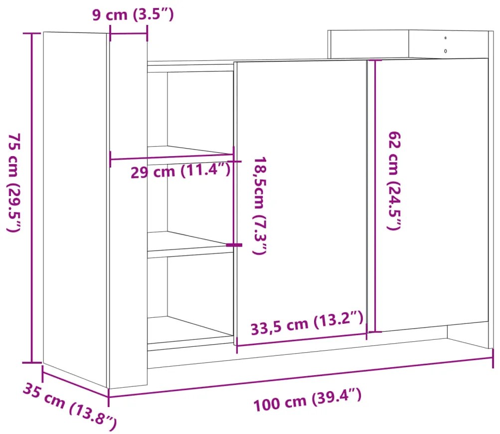 ΡΑΦΙΕΡΑ ΚΑΦΕ ΔΡΥΣ 100X35X75 ΕΚ. ΑΠΟ ΕΠΕΞΕΡΓΑΣΜΕΝΟ ΞΥΛΟ 848415