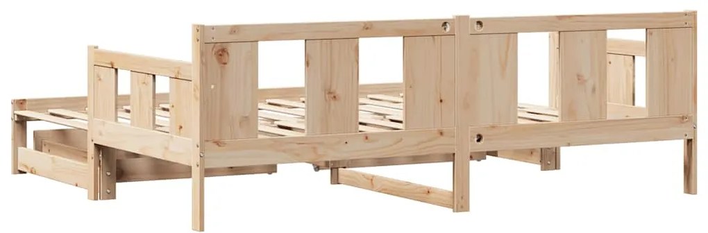 Καναπές Κρεβάτι Συρόμενος Χωρίς Στρώμα 90x190 εκ. &amp; Συρτάρια 3302229