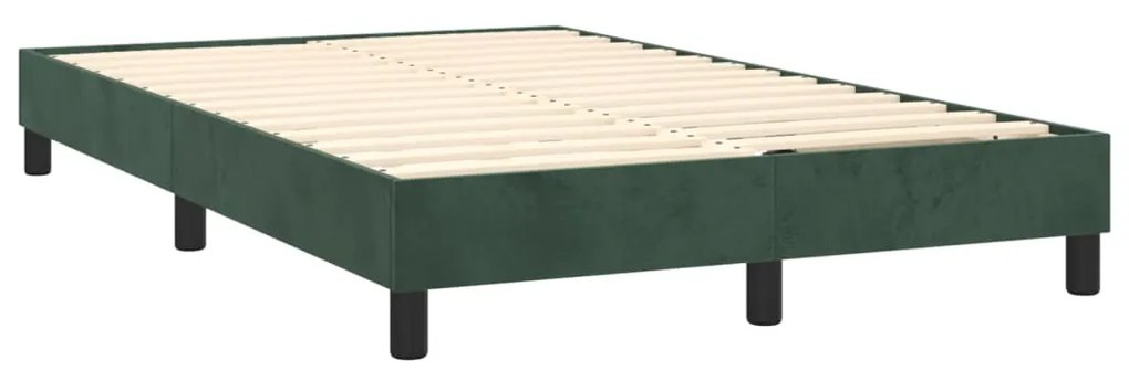 ΚΡΕΒΑΤΙ BOXSPRING ΜΕ ΣΤΡΩΜΑ ΣΚΟΥΡΟ ΠΡΑΣΙΝΟ 120X200ΕΚ. ΒΕΛΟΥΔΙΝΟ 3141236