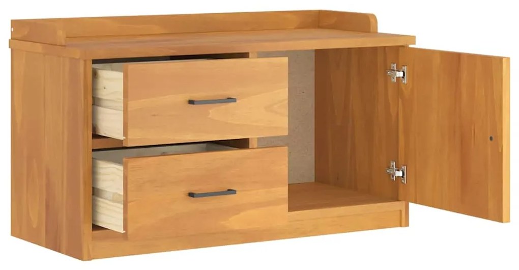vidaXL Πάγκος διαδρόμου &quot;SANDNES&quot; 87x40x50 εκ. Πεύκο μασίφ ξύλο