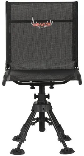 VEVOR Hunting Chair 360° Swivel Silent Folding Blind Chair with Adjustable Legs