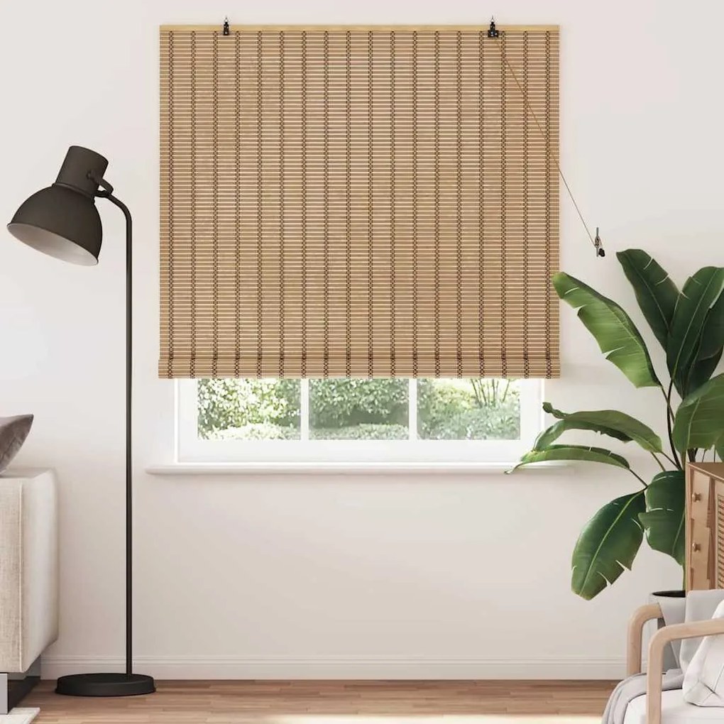 vidaXL Ρόλερ και Σκιάδια Ανοιχτό καφέ 140 x 220 εκ. Μπαμπού