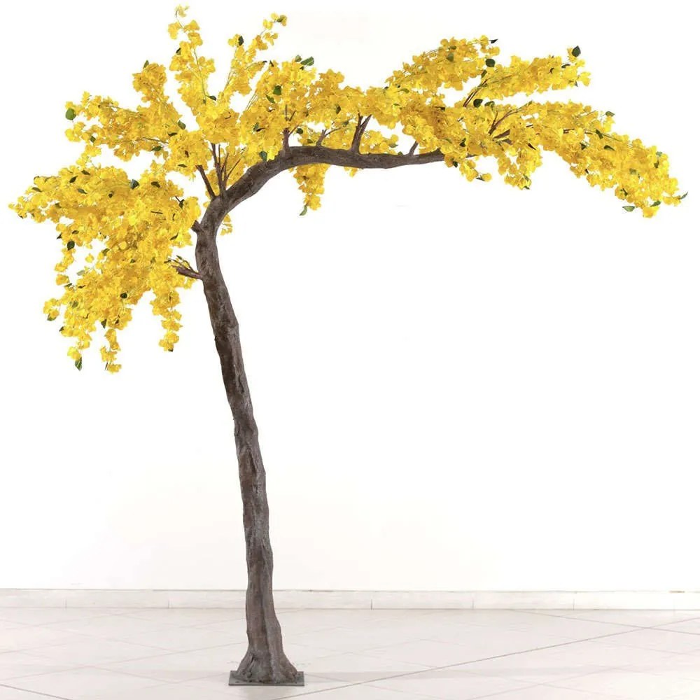 Τεχνητό Δέντρο Βουκαμβίλια 3930-6 320cm Yellow Supergreens Πλαστικό, Ύφασμα