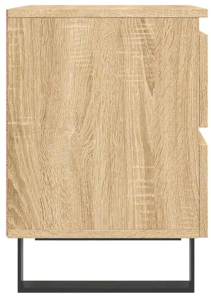 vidaXL Κομοδίνο Sonoma Δρυς 40 x 35 x 50 εκ. από Επεξεργ. Ξύλο