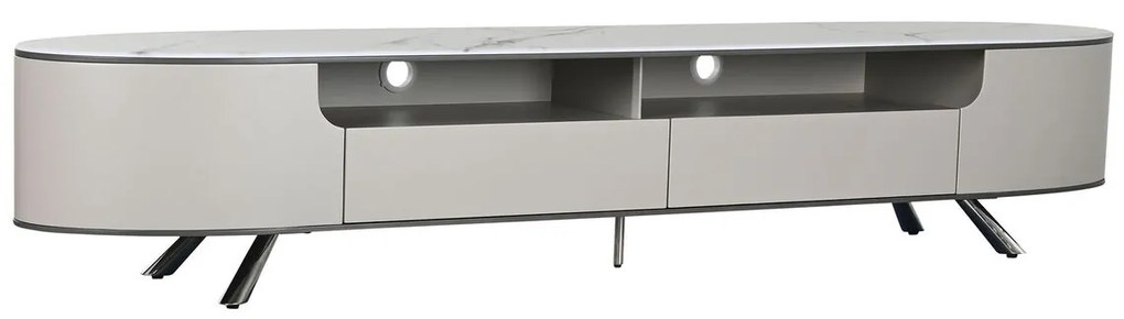 Τηλεόραση Home ESPRIT Λευκό Μπεζ 220 x 42 x 41,5 cm