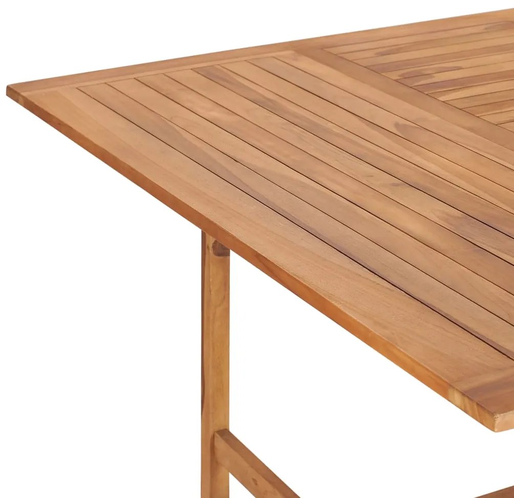 vidaXL Τραπέζι Κήπου 150 x 150 x 76 εκ. από Μασίφ Ξύλο Teak