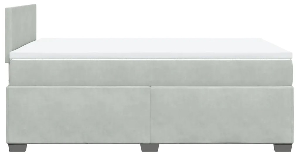 ΚΡΕΒΑΤΙ BOXSPRING ΜΕ ΣΤΡΩΜΑ ΑΝΟΙΧΤΟ ΓΚΡΙ 120X190 ΕΚ. ΒΕΛΟΥΔΙΝΟ 3286252