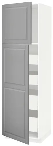 METOD/MAXIMERA ψηλό ντουλάπι με 2 πόρτες/4 συρτάρια, 60x60x200 cm 494.697.03