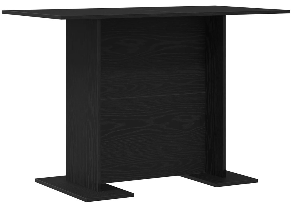 vidaXL Τραπέζι Τραπεζαρίας Μαύρη Δρυς 110x60x75 εκ Επεξεργασμένο Ξύλο