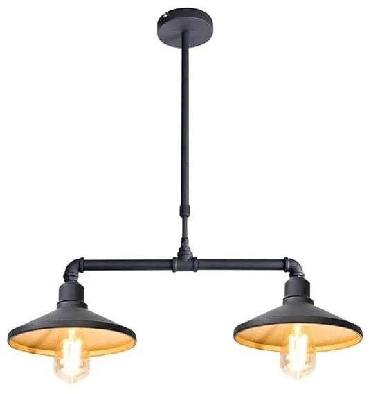 Φωτιστικό Οροφής AR4172P63BG 2ΧΕ27 63Χ22ΧH92 Black-Gold Aca Decor Metal