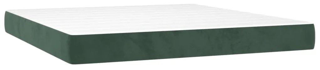 ΚΡΕΒΑΤΙ BOXSPRING ΜΕ ΣΤΡΩΜΑ ΣΚΟΥΡΟ ΠΡΑΣΙΝΟ 160X200ΕΚ. ΒΕΛΟΥΔΙΝΟ 3137794