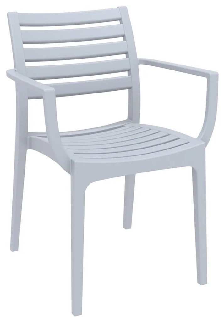 Siesta   Artemis/PL* Armchair Silver  metax-01-00-2528 διάστ.58.0000 x 58.0000 x 82.0000