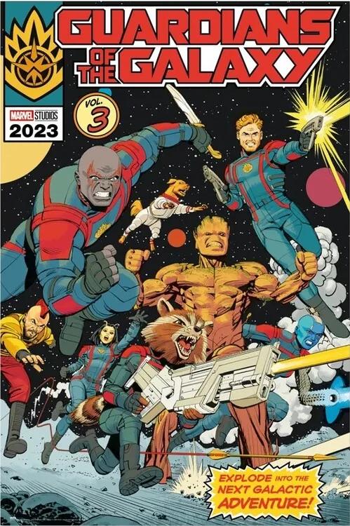 Αφίσα Marvel: Guardians of the Galaxy vol.3 - Explode to the Next Galactic Adventure, (61 x 91.5 cm)