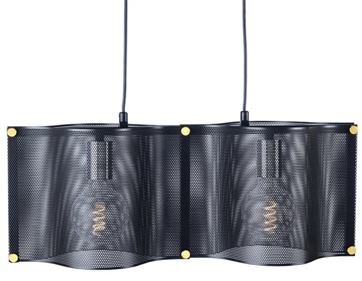 Φωτιστικό Οροφής Δίφωτο Aca Mordor HM842P57BK Black