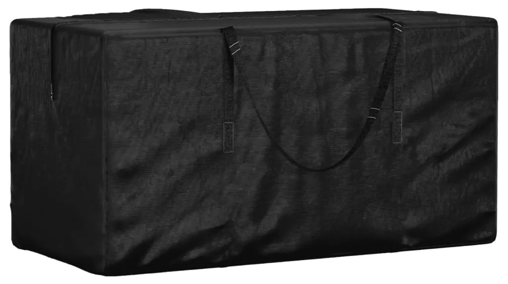 vidaXL Τσάντα Αποθ. Μαξιλαριών Κήπου Μαύρη 150x75x75 εκ. Πολυαιθυλένιο