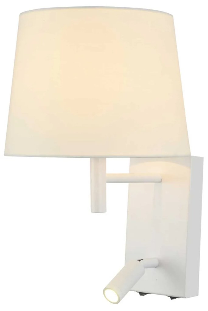 Φωτιστικό Τοίχου Mix &amp; Match OD5617WLED White Metal, Fabric