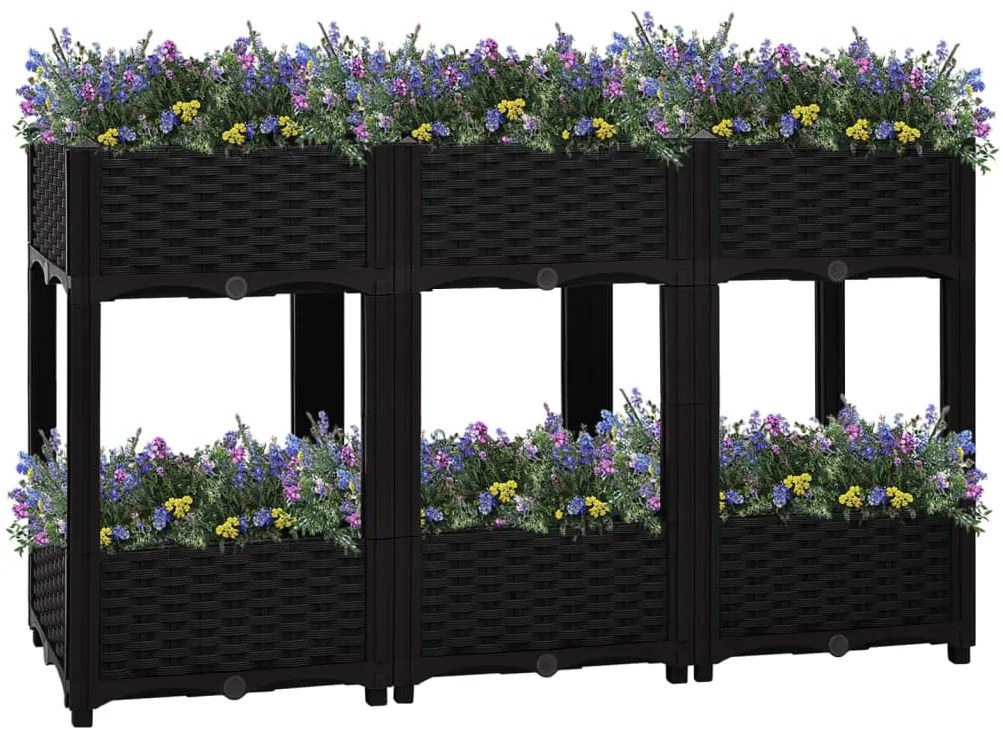 vidaXL Ζαρντινιέρα 120 x 40 x 71 εκ. από Πολυπροπυλένιο