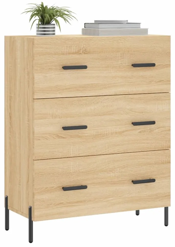 vidaXL Ντουλάπι Sonoma Δρυς 69,5 x 34 x 90 εκ. από Επεξεργασμένο Ξύλο