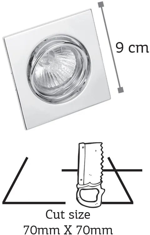 Χωνευτό σποτ InLight 43278-Χρυσό