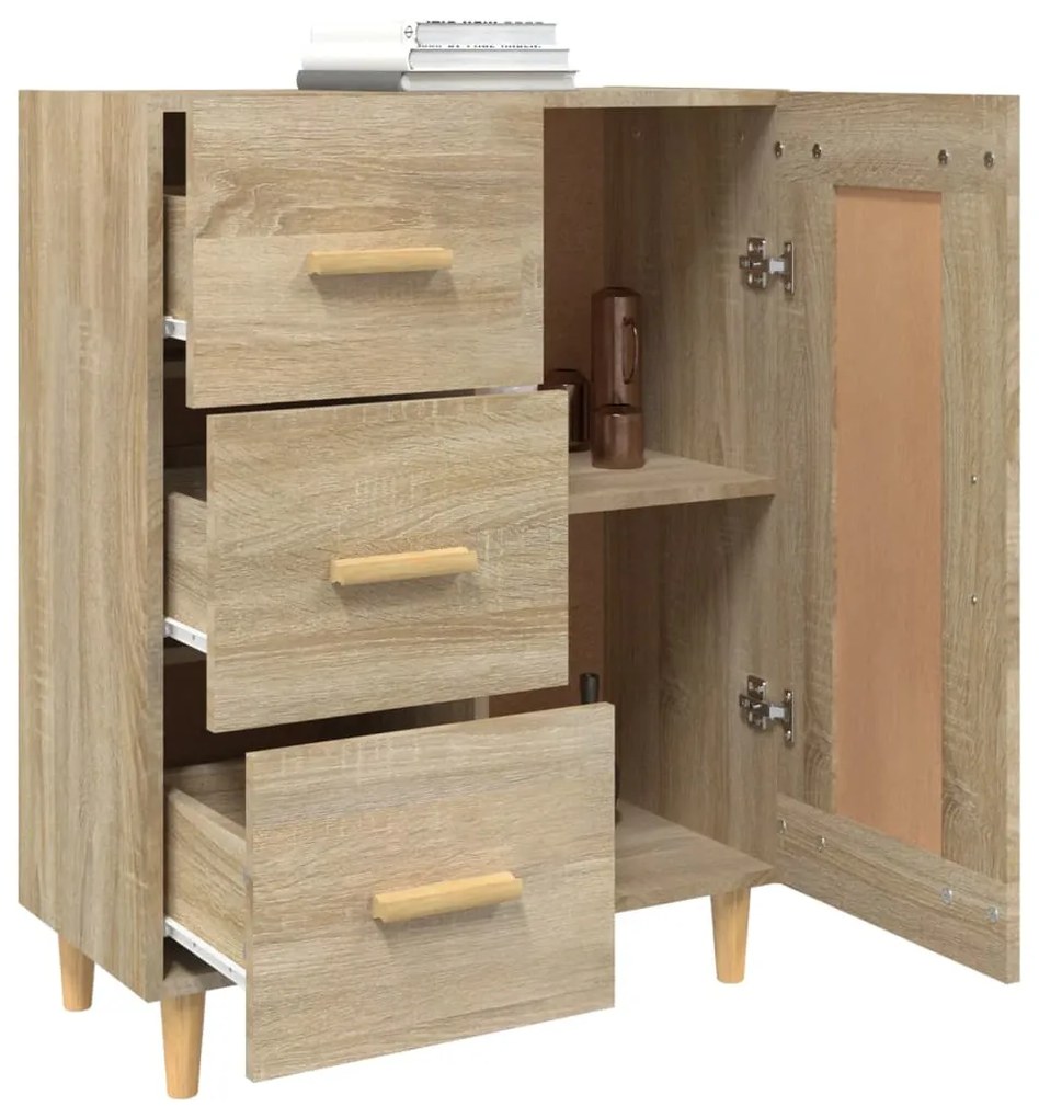 vidaXL Ντουλάπι Sonoma Δρυς 69,5 x 34 x 90 εκ. από Επεξεργασμένο Ξύλο