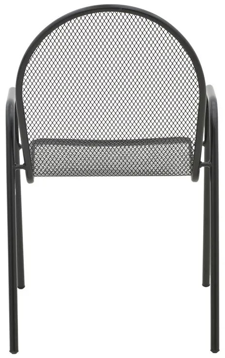 Καρέκλα - Πολυθρόνα Tarete στοιβαζόμενη μαύρο μέταλλο 55x64x86.5 εκ. 55x64x86.5 εκ.