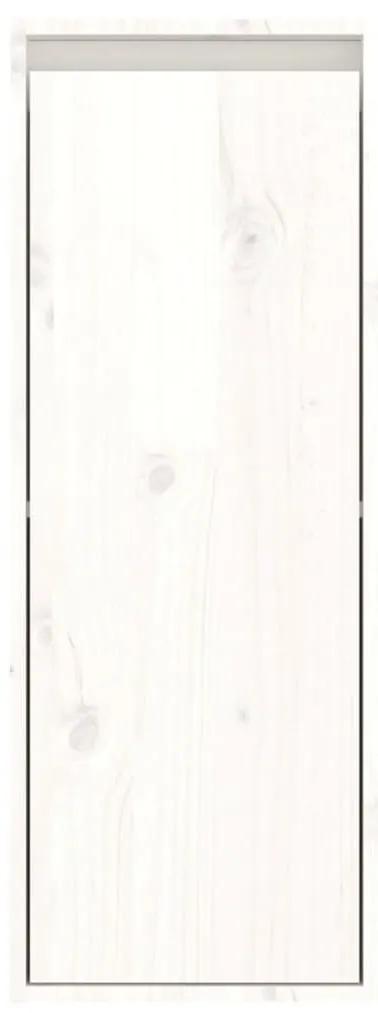 Ντουλάπι Τοίχου Λευκό 30 x 30 x 80 εκ. από Μασίφ Ξύλο Πεύκου - Λευκό