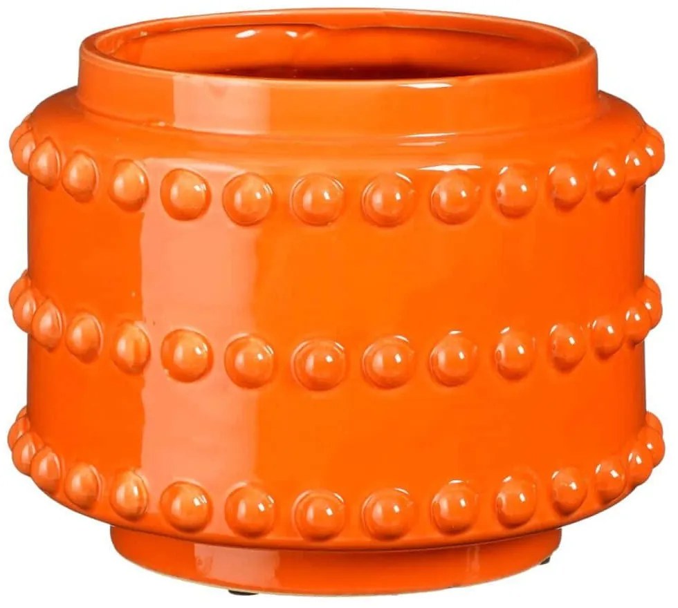 Κασπώ Boaz 7580-8 22x22x19cm Orange Supergreens Κεραμικό