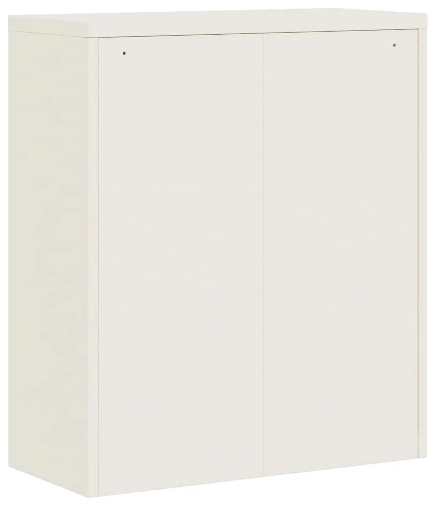 vidaXL Αρχειοθήκη Λευκή 90 x 40 x 105 εκ. από Ατσάλι