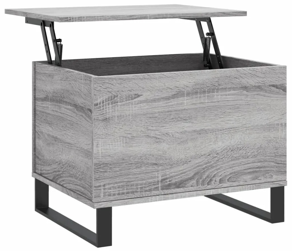 vidaXL Τραπεζάκι Σαλονιού Γκρι Sonoma 60x44,5x45εκ. Επεξεργασμένο Ξύλο