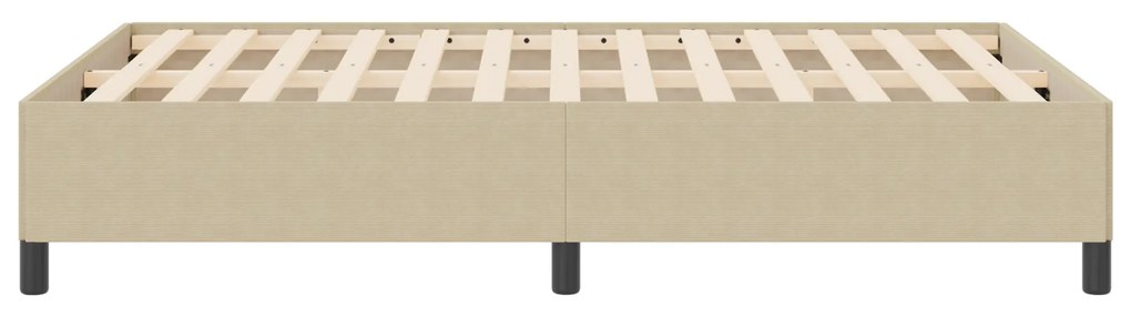 vidaXL Κρεβάτι Φωτεινό Πράσινο Γκρι 160x200 εκ Τζιν Ύφασμα