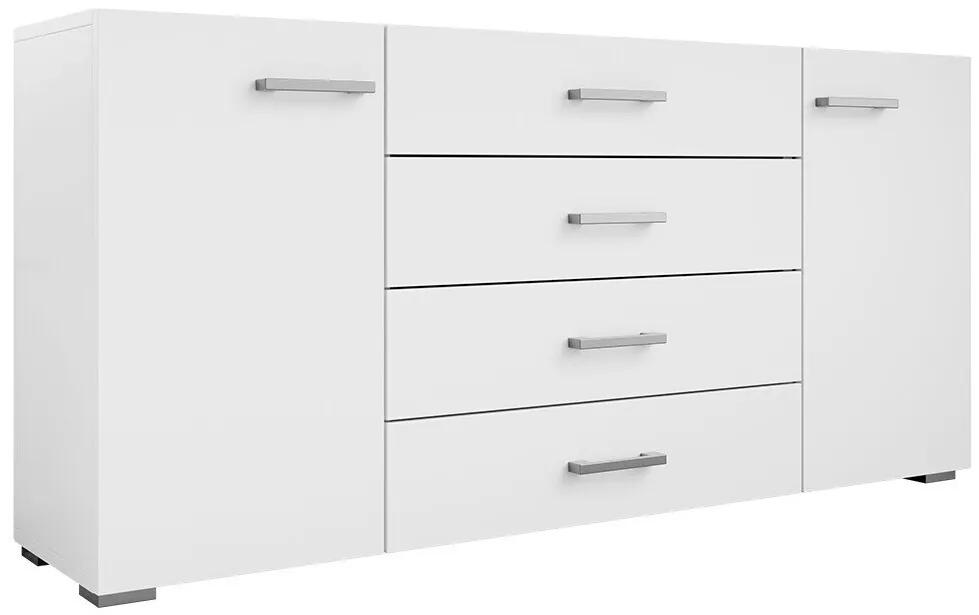 Σιφονιέρα Comfivo R100, Άσπρο, Με συρτάρια και ντουλάπια, 74x156x35cm, 49 kg | Epipla1.gr