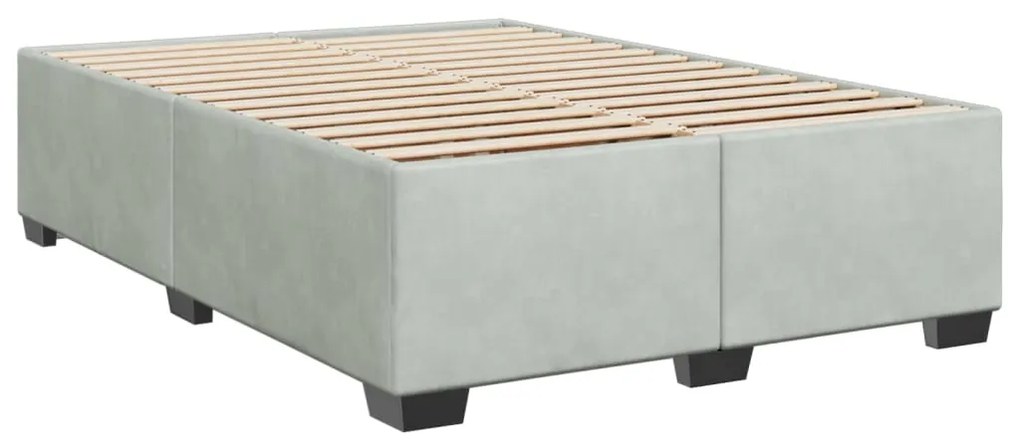 ΚΡΕΒΑΤΙ BOXSPRING ΜΕ ΣΤΡΩΜΑ ΑΝΟΙΧΤΟ ΓΚΡΙ 140X190 ΕΚ. ΒΕΛΟΥΔΙΝΟ 3286306