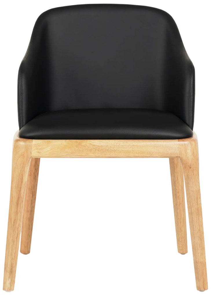 ΠΟΛΥΘΡΟΝΑ ΤΡΑΠΕΖΑΡΙΑΣ FURLAN HM9949.01 RUBBERWOOD ΣΕ ΟΑΚ-ΜΑΥΡΟ PU 54,5x58x78Υεκ.