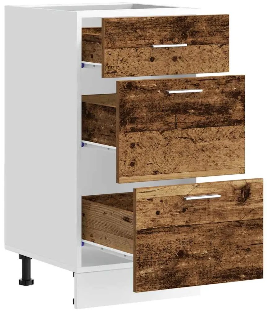 vidaXL Κάτω ντουλάπι Lyon Παλιό ξύλο 40x46x81,5 cm Κατασκευασμένο ξύλο