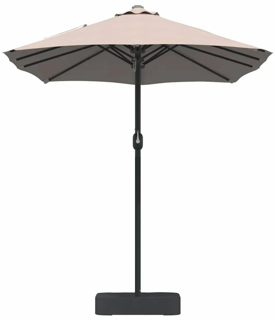 vidaXL Ομπρέλα Κήπου Taupe 385 x 209 x 244 εκατοστά