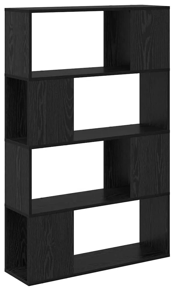 vidaXL Κέντρο ψυχαγωγίας Μαύρο 80 x 24 x 124 εκ Επεξεργασμένο ξύλο