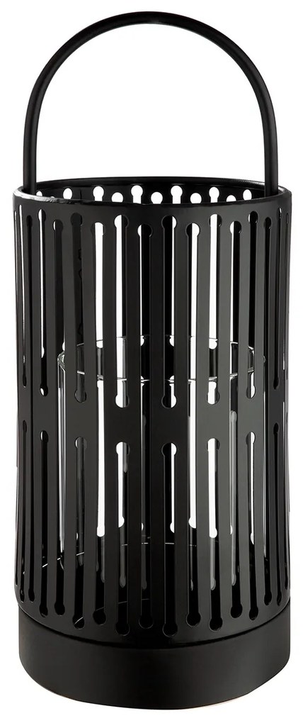 Φανάρι Κυλινδρικό Μεταλλικό Μαύρο D15X39Cm D15X39Cm