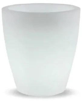 Ηλιακή Φωτιζόμενη Γλάστρα LED RGBW IP65 6500K Violeta 55 LUMVL055SSNW New Garden-LUMVL055SSNW-Λευκό LUMVL055SSNW