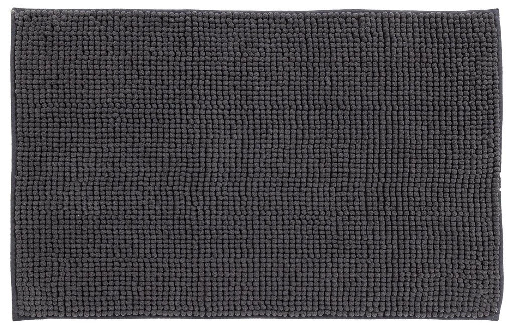 Ταπέτο Μπάνιου Αντιολισθητικό Chenille 60x90εκ. Bathmats 0773 Ανθρακί Das Home