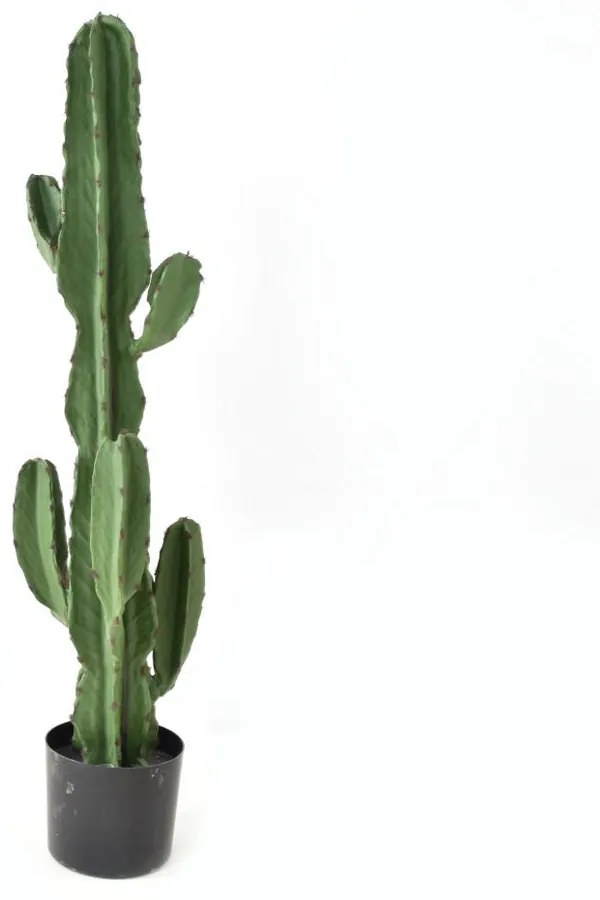 CANDELABRA CACTUS ΤΕΧΝΗΤΟ ΦΥΤΟ ΚΑΚΤΟΣ ΣΕ ΓΛΑΣΤΡΑ PU ΠΡΑΣΙΝΟ H105cm