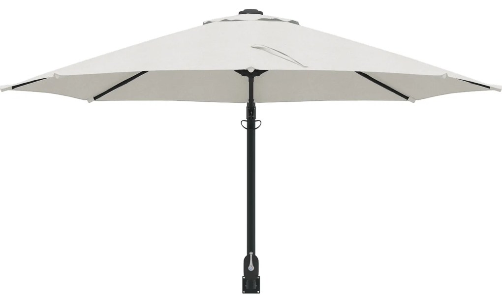 vidaXL Ομπρέλα Κήπου Μπεζ, Μαύρο 248 x 248 x 148 εκ