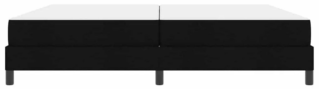vidaXL Κρεβάτι με ελατήρια με στρώμα Μαύρο 200 x 200 cm ύφασμα
