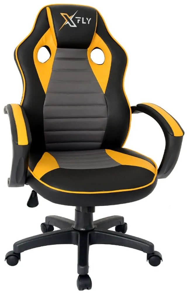 Καρέκλα Γραφείου Gaming XFly 928STX1106 66x65x121cm Black-Yellow
