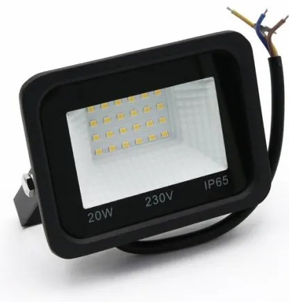 Προβολέας LED SMD 20W 3000K Δέσμη 120° Μαύρο IP65 3-3820100 Lumen-3-3820100-Μαύρο 3-3820100