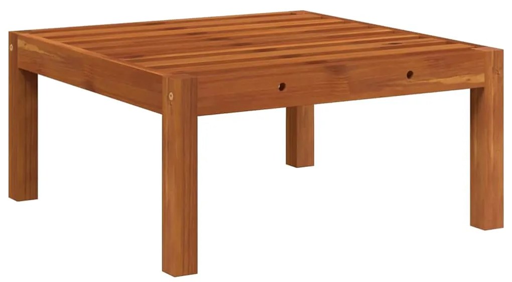 vidaXL Υποπόδιο Κήπου από Μασίφ Ξύλο Ακακίας με Μαξιλάρι