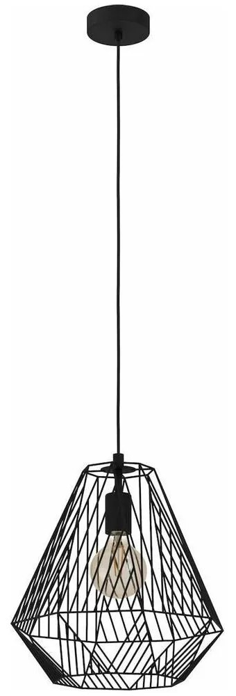 Φωτιστικό Οροφής 43692 Stype 1/E27 Black Eglo Metal
