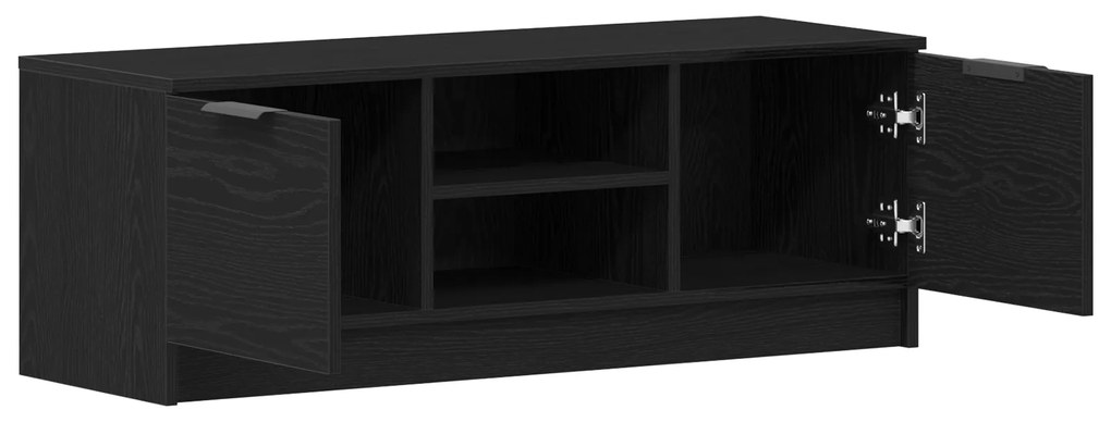 vidaXL Ντουλάπα τηλεόρασης Μαύρο Δρυς 102x35x36,5 εκ Επεξεργασμένο ξύλο