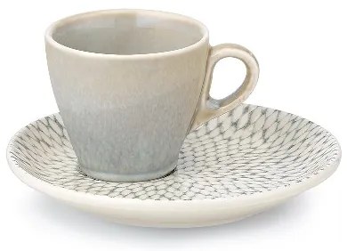 Φλυτζάνι Καφέ 100ml In-glaze Stoneware Porcelain Pearl CRYSPO TRIO 47.160.17