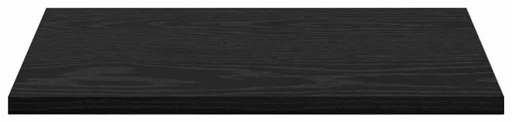 vidaXL Ράφι Βιβλίων 4 pcs Μαύρο 40 x 30 x 1.5 cm Επεξεργασμένο ξύλο