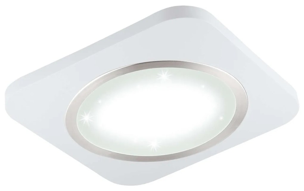 Πλαφονιέρα Led 97661 White Puyo-S Eglo Μέταλλο,Πλαστικό